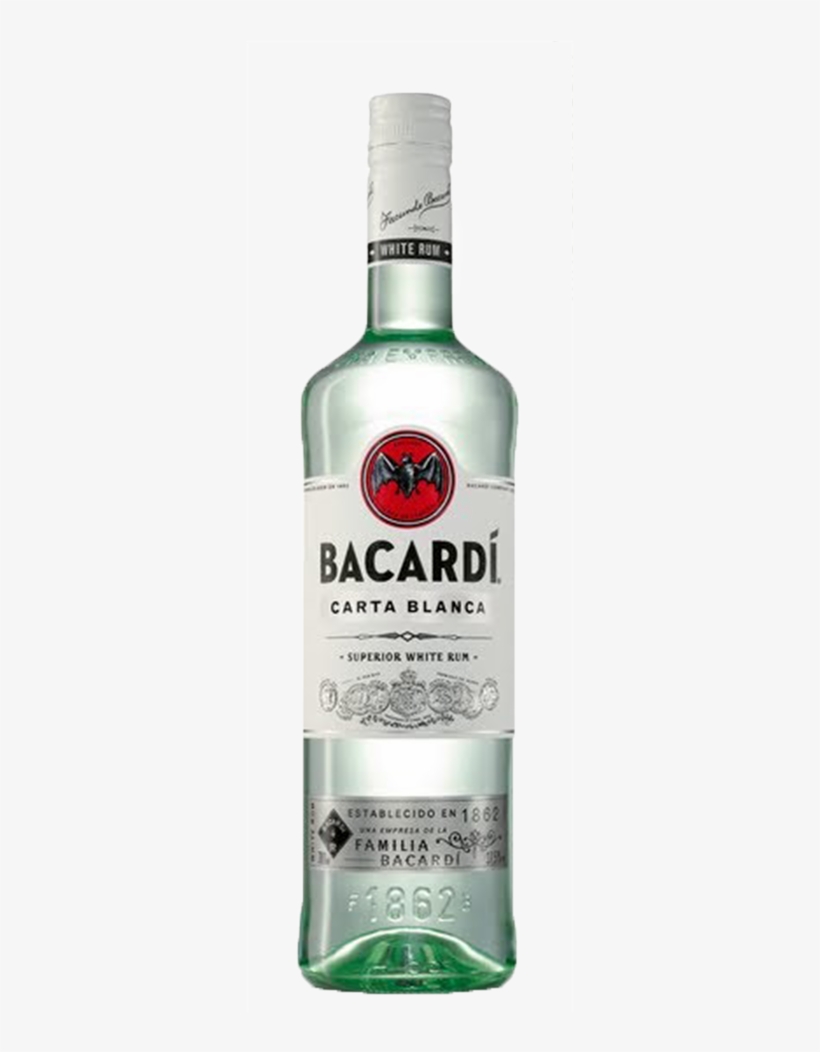 Bacardi White Superior Rum - Bacardi 1l, transparent png #810193