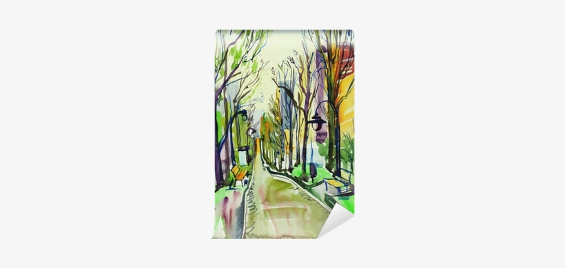 Forrest Drawing Watercolor - Watercolor Painting, transparent png #810239