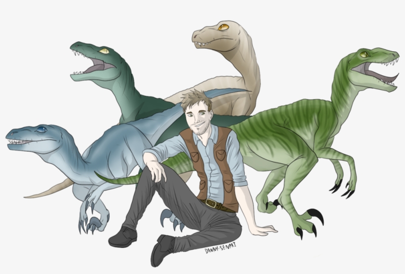 Danny Senpa Velociraptor Jurassic World Owen Dinosaur - Jurassic World Raptors Drawings, transparent png #810474