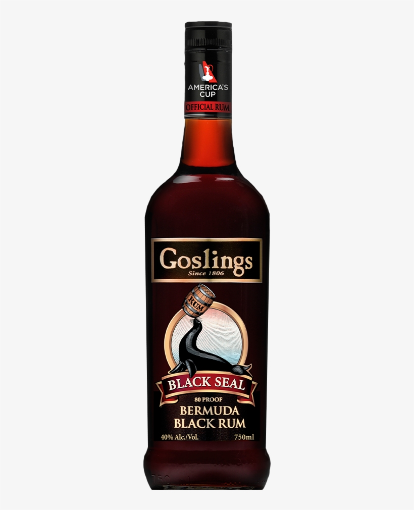 Black Seal Rum - Goslings Black Seal Black Rum 70 Cl, transparent png #810628