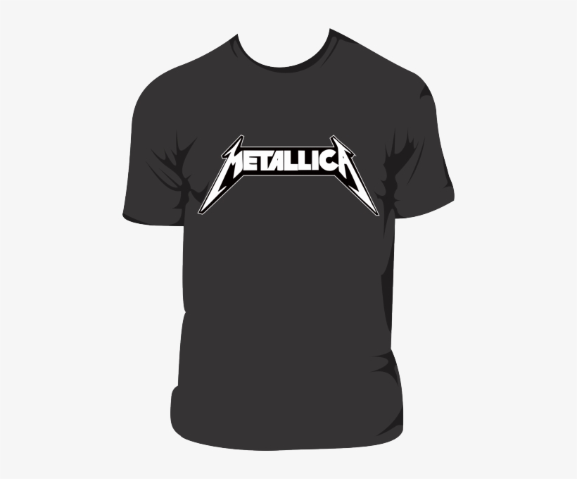 Camiseta - Metallica - Hipster Logo T Shirts, transparent png #810671