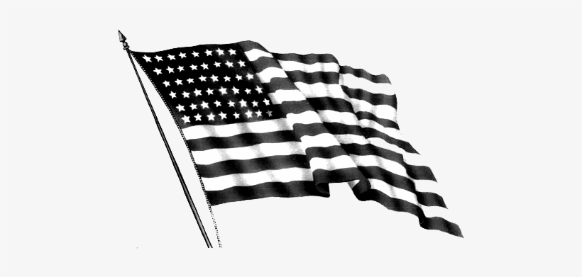 Black And Silver American Flag 30 Desktop Wallpaper - God Bless American Flag Clip Art, transparent png #811031