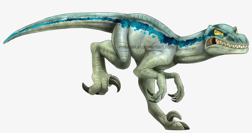 Com Velociraptor Echo Delta Dinosaur Velociraptor Tyrannosaurus - Jurassic World Blue Cartoon, transparent png #811032