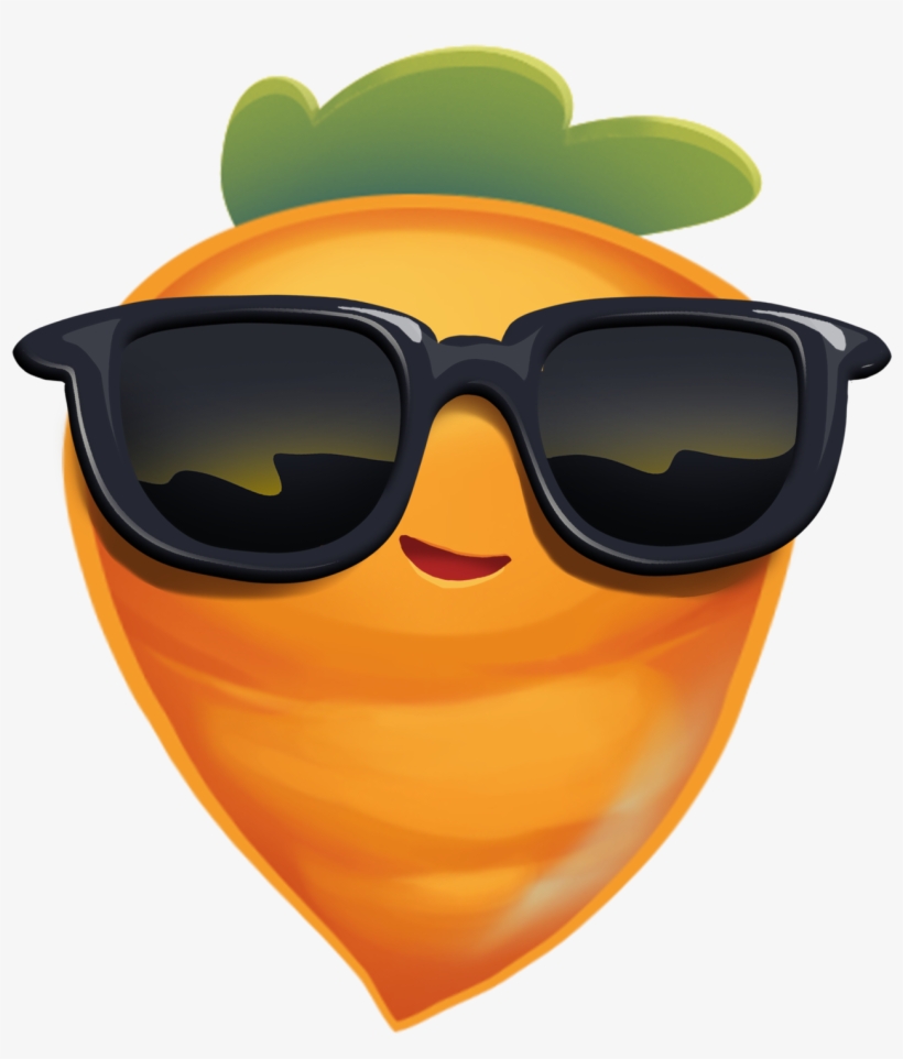 Carrot With Glasses - Carrot Sunglasses - Free Transparent PNG Download
