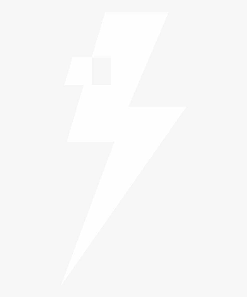 Lightning Bolt 2×2 White - Triangle, transparent png #811268