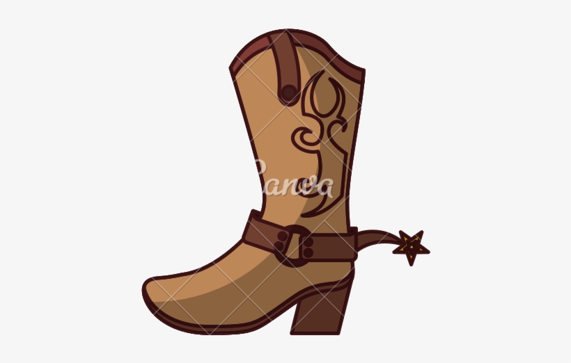 Cowboy Boot Vector - Boot, transparent png #811370