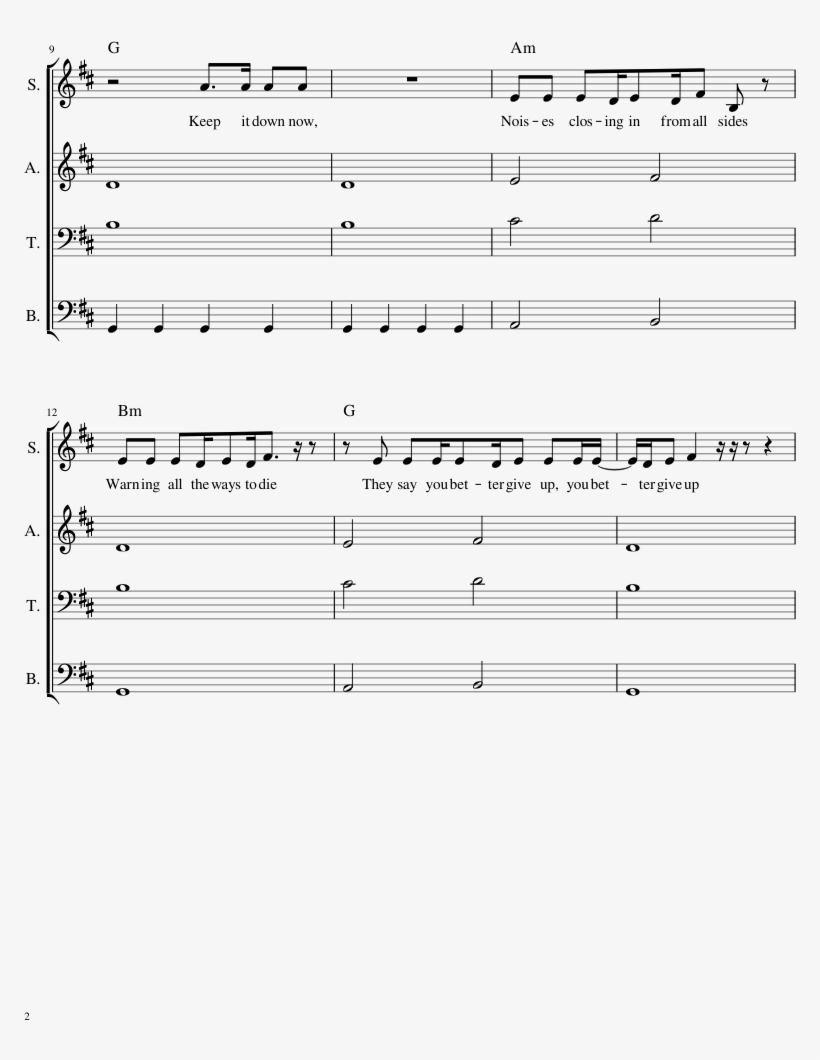 Burn The White Flag Sheet Music Composed By Opb Joseph - Music, transparent png #811397