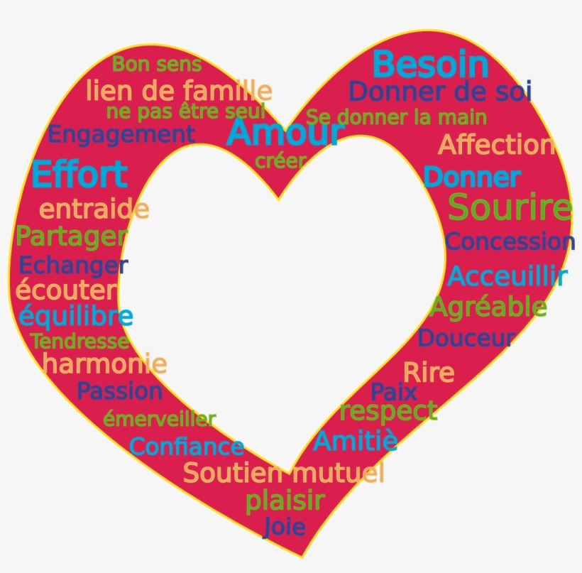 Words Love Coeur 1969px 345 - K For Love Words, transparent png #811561