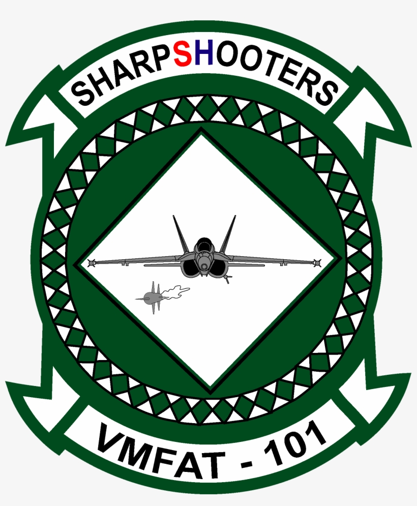 Vmfat-101 Insignia - Vmfat 101 Sharpshooters, transparent png #811627