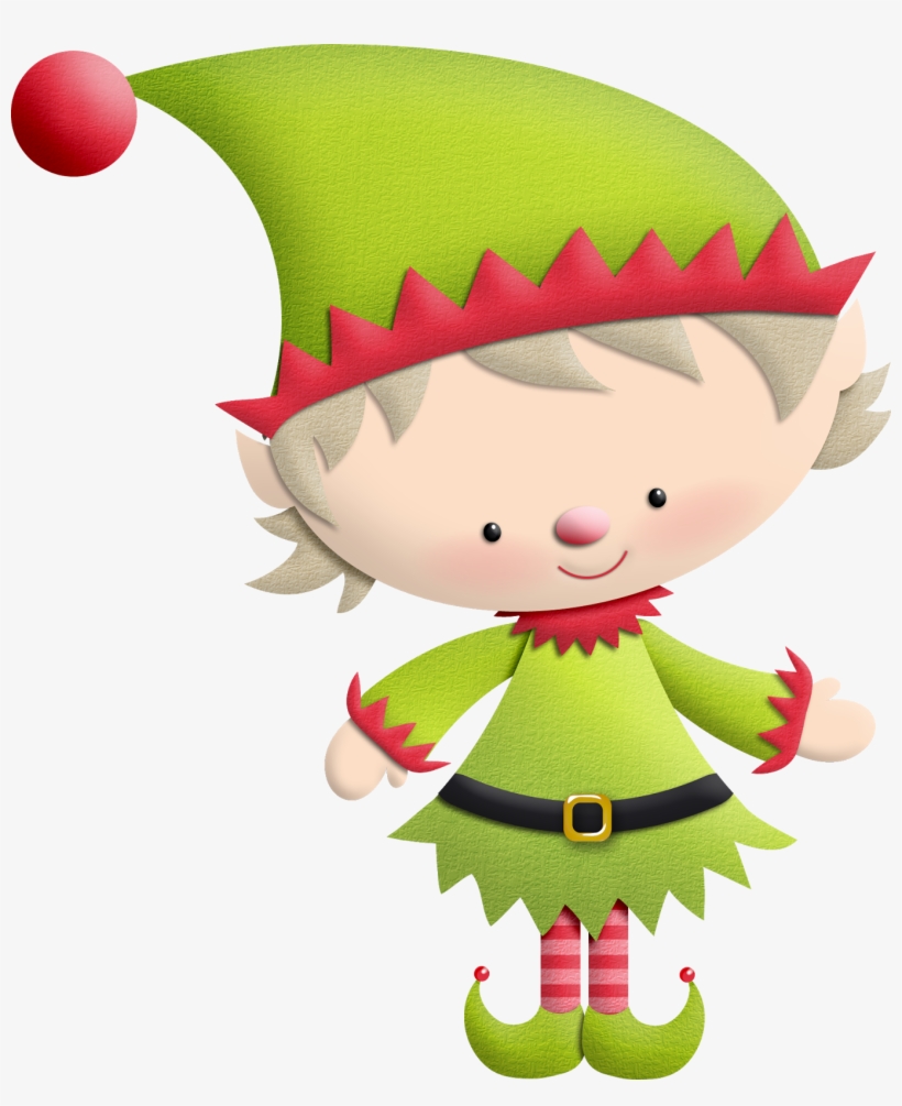 Family Clipart Santa - Caritas De Duendes Navideños, transparent png #811708