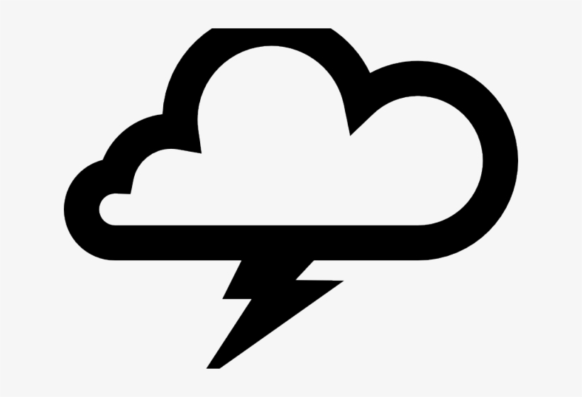 Thunderstorm Clipart Lightning Bolt - Thunder Cloud Vector, transparent png #811725