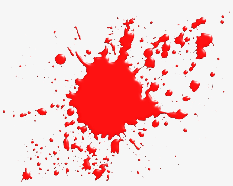 Blood Splatter Png Viewing Gallery - Transparent Blood Splash Clipart, transparent png #811996