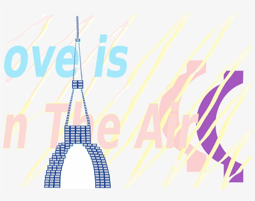 O Amor De Um Cartão Electrónico É A Torre De La Torre - Eiffel Tower, transparent png #812170