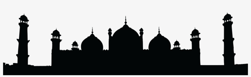 Clipart White Silhouette Png At Getdrawings Com Free - Badshahi Mosque, transparent png #812179