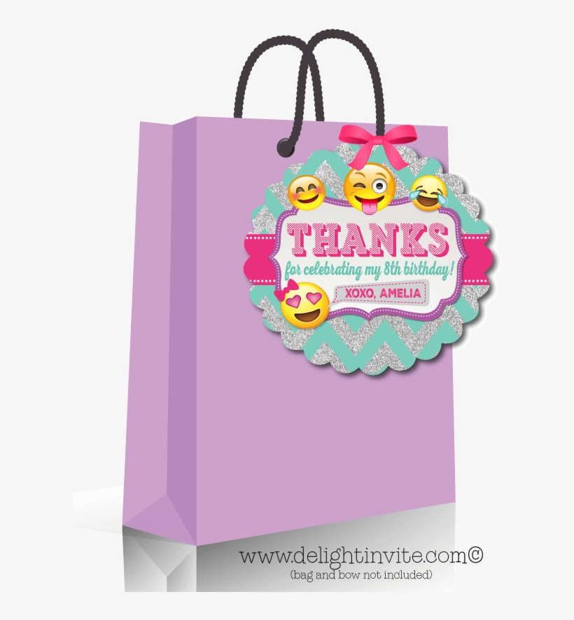 Emoji Omg Birthday Favor Tags - Greeting Card, transparent png #812295