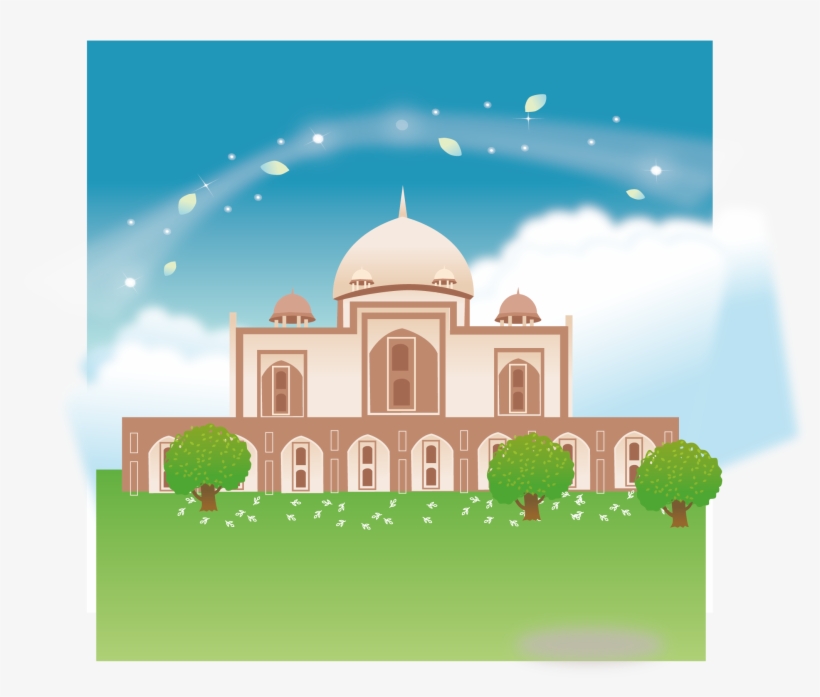 Clip Freeuse Stock Mosque Drawing Poster - Taj Mahal, transparent png #812408