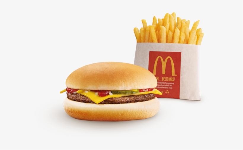 Clip Freeuse Library And Fries Png For Free Download - Mcdonalds Burger And Chips, transparent png #812534