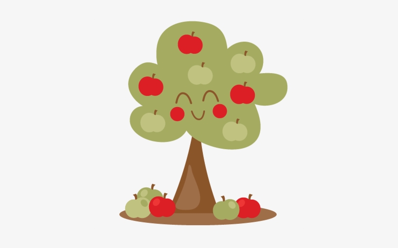 Graphic Royalty Free Stock Tree Silhouette At Getdrawings - Cute Apple Tree Clipart, transparent png #812967