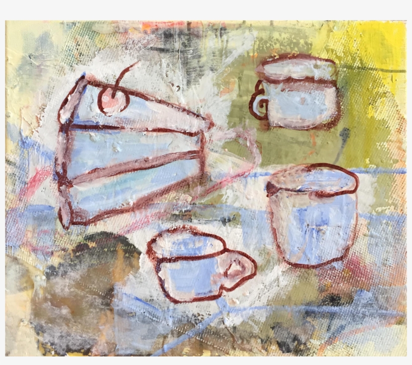 Piece Of Cake Blue Painting Chairish - Drawing, transparent png #813121