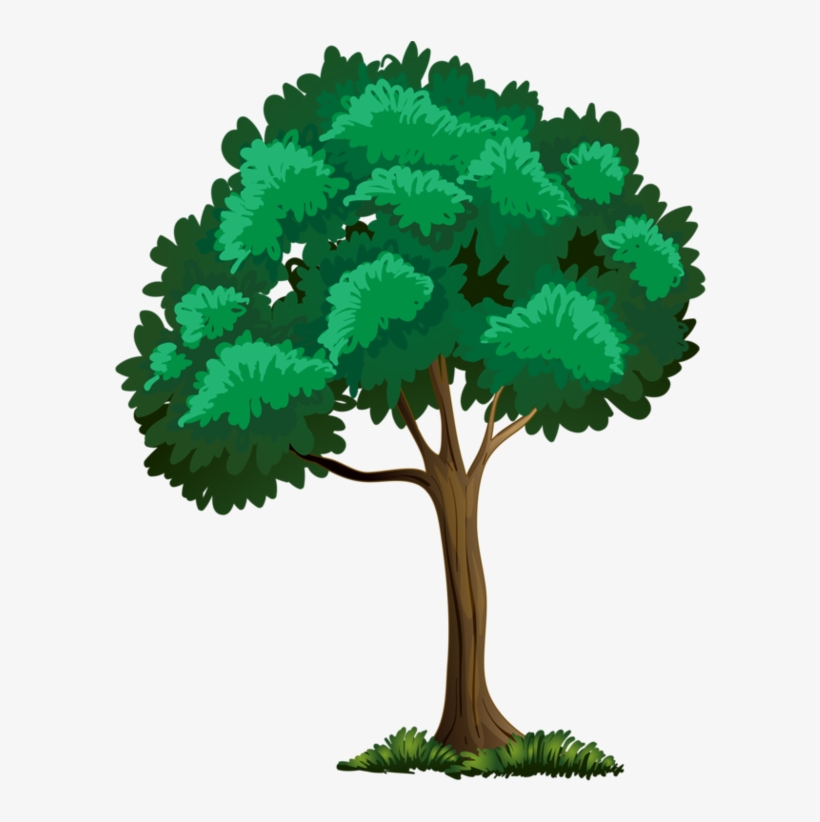 Tall Clipart Apple Tree - Trees And Flowers Clipart, transparent png #813548