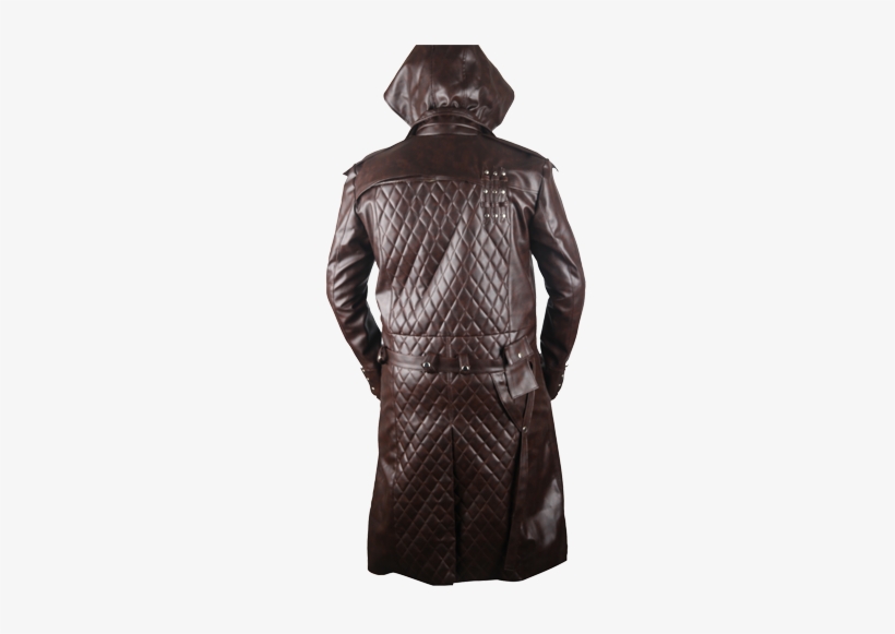 Assassins Creed Syndicate Brown Faux Leather Coat - Assassin's Creed Syndicate, transparent png #814099