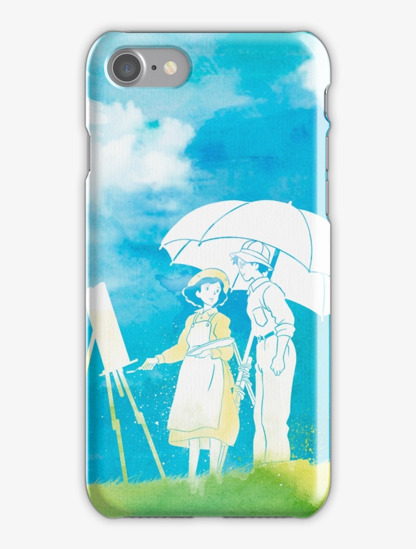 Watercolor Decor Ft The Wind Rises Iphone 7 Snap Case - Studio Ghibli, transparent png #814421