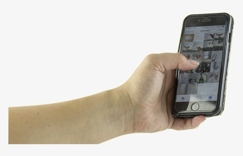 Holding A Mobile Phone - Mobile Phone, transparent png #814738