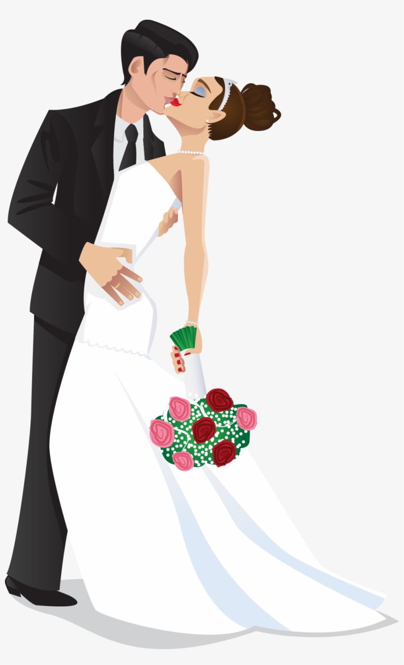 Wedding Clipart Bride And Groom Png - Bride And Groom Png, transparent png #814969
