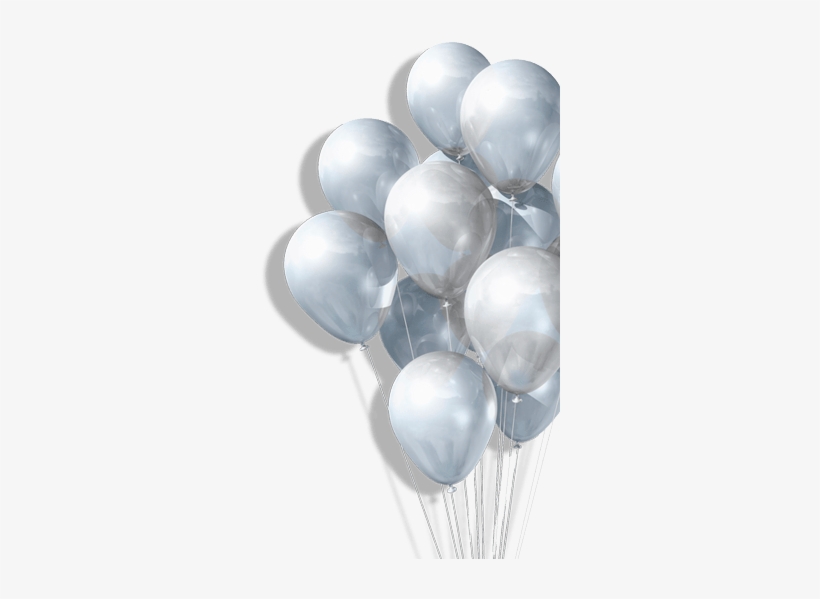 Silver Balloons Png - Silver Birthday Balloons Png, transparent png #814997