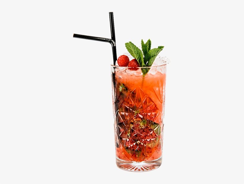 Apple And Raspberry Mojito Mocktail - Raspberry Mojito Png, transparent png #815036