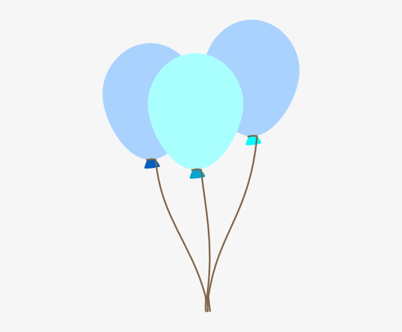 Balloon Clipart Black Background - Blue Balloon With Black Background, transparent png #815108