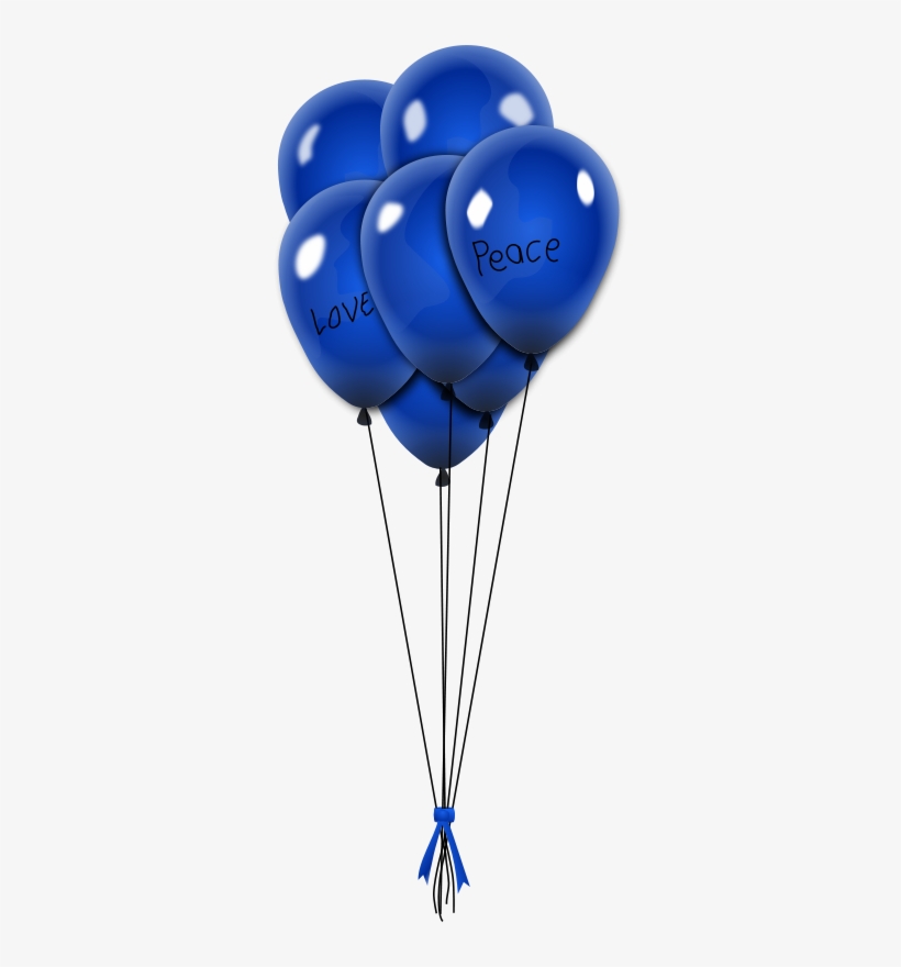 Free Balionai, Balloons, - Png Blue And White Balloons, transparent png #815111