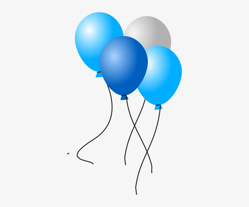 Silver Balloons Banner Free Download Huge Freebie Download - White And Blue Balloon Png, transparent png #815216