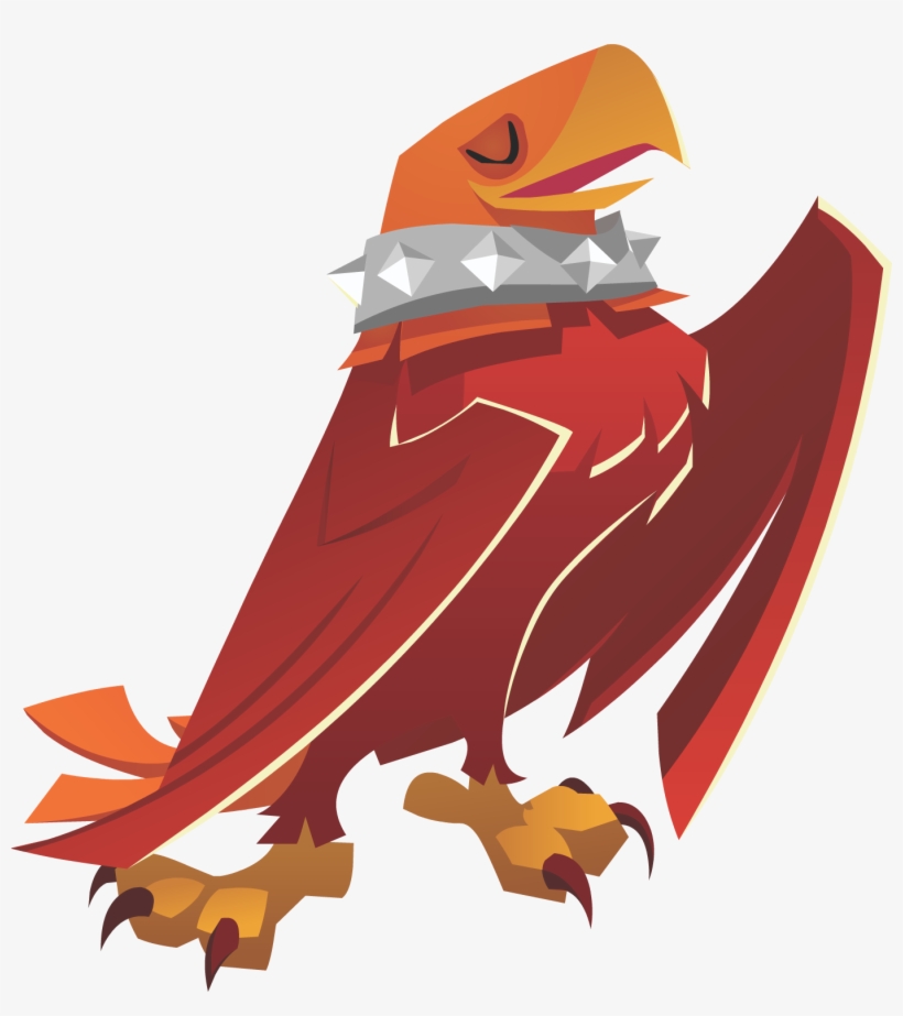 Eagle Wearing Spike Animal Jam Eagle Free Transparent Png Download Pngkey