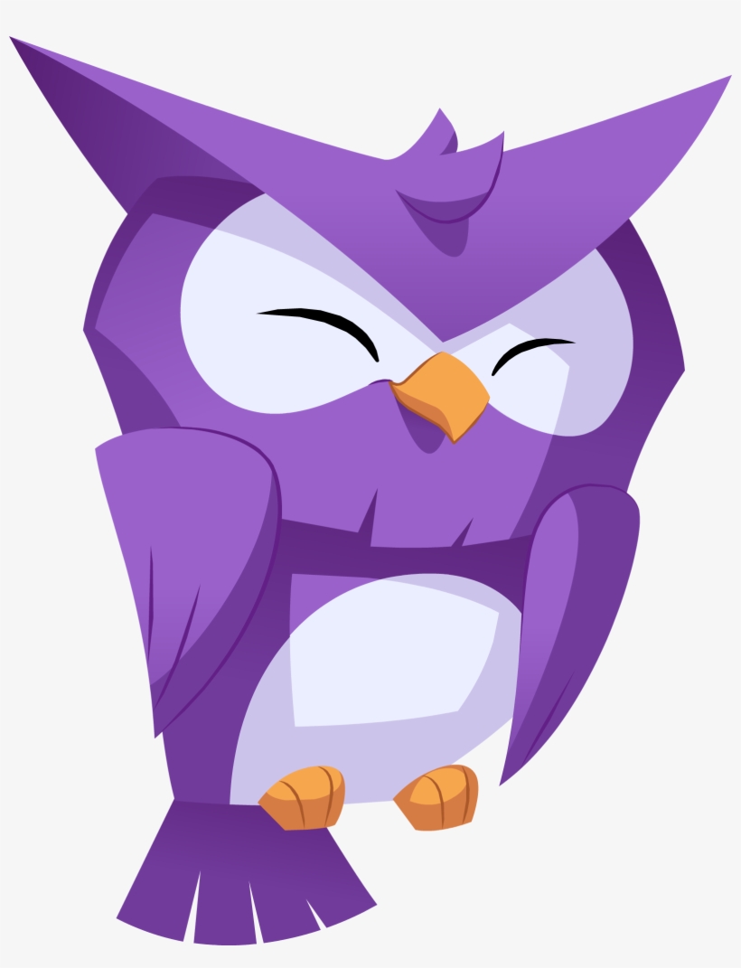 Purple Owl - Animal Jam Animal Png, transparent png #815406