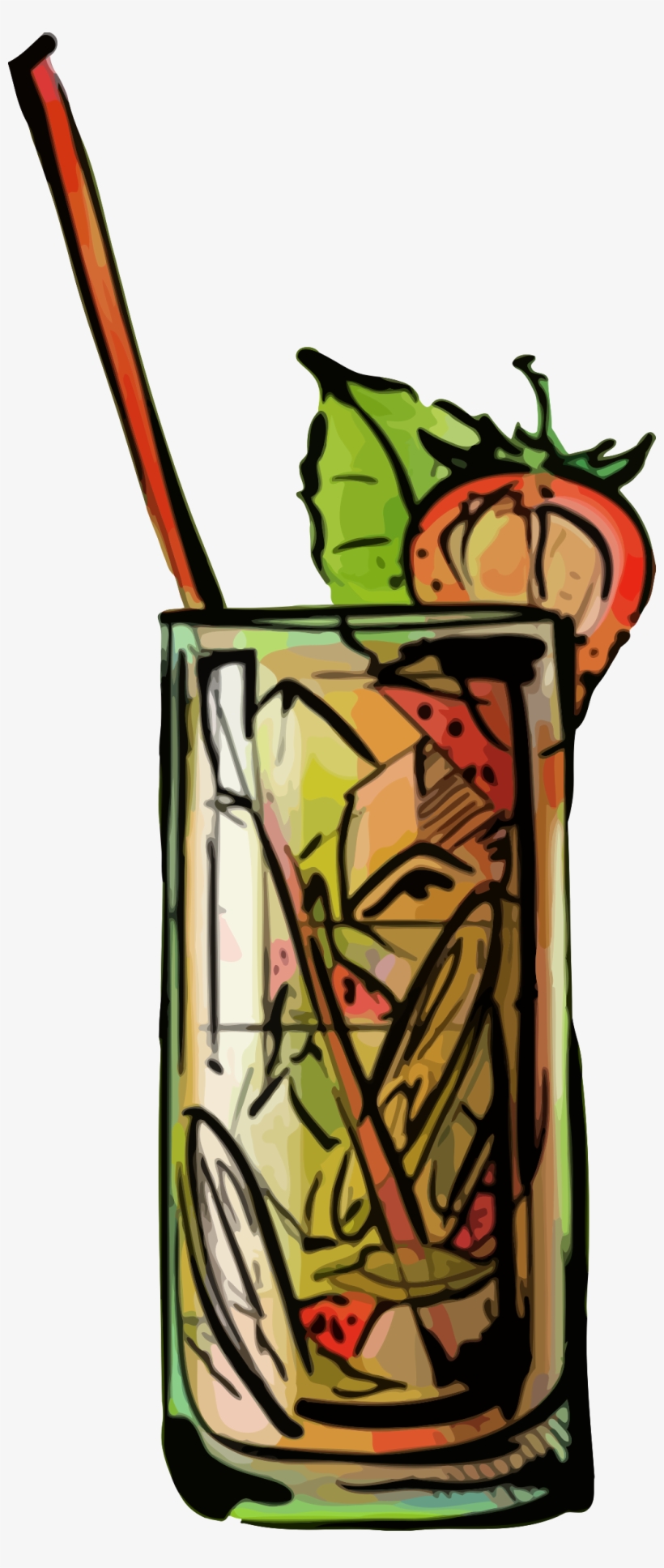 This Free Icons Png Design Of Strawberry Mojito Cocktail, transparent png #815408