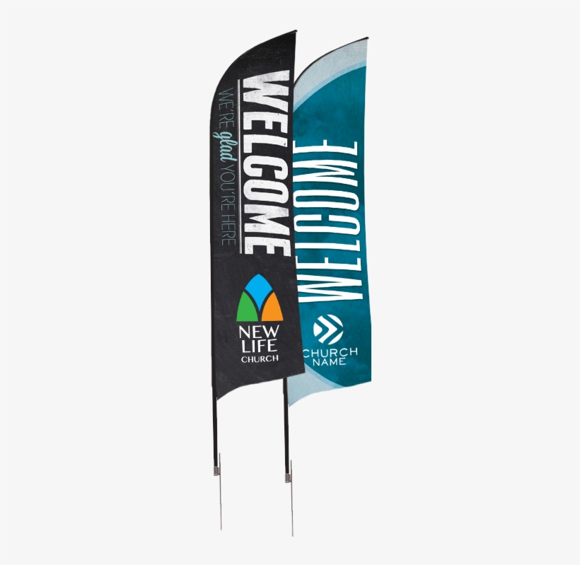 Designed To Have Eye-catching Motion In The Smallest - Slate Welcome (31 Inch X 79 Inch) Rollup Banner, transparent png #815429