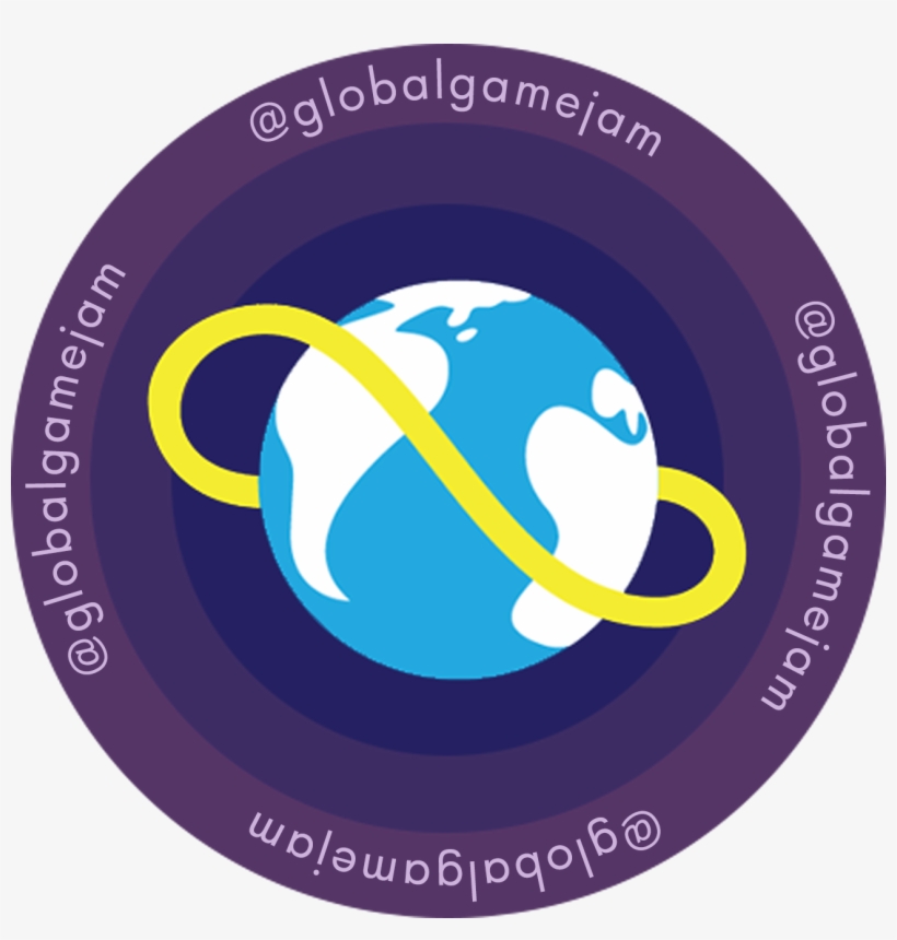 Ggj16 Round Logo With Twitter Handle - Global Game Jam 2018, transparent png #815477