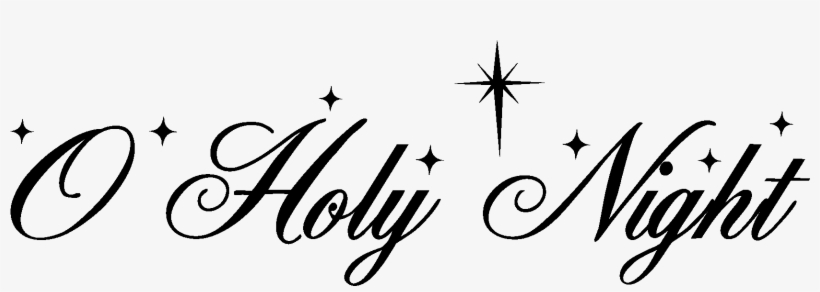 O Holy Night Christmas Vinyl - Band Of Laurel White Gift Stickers, transparent png #815668