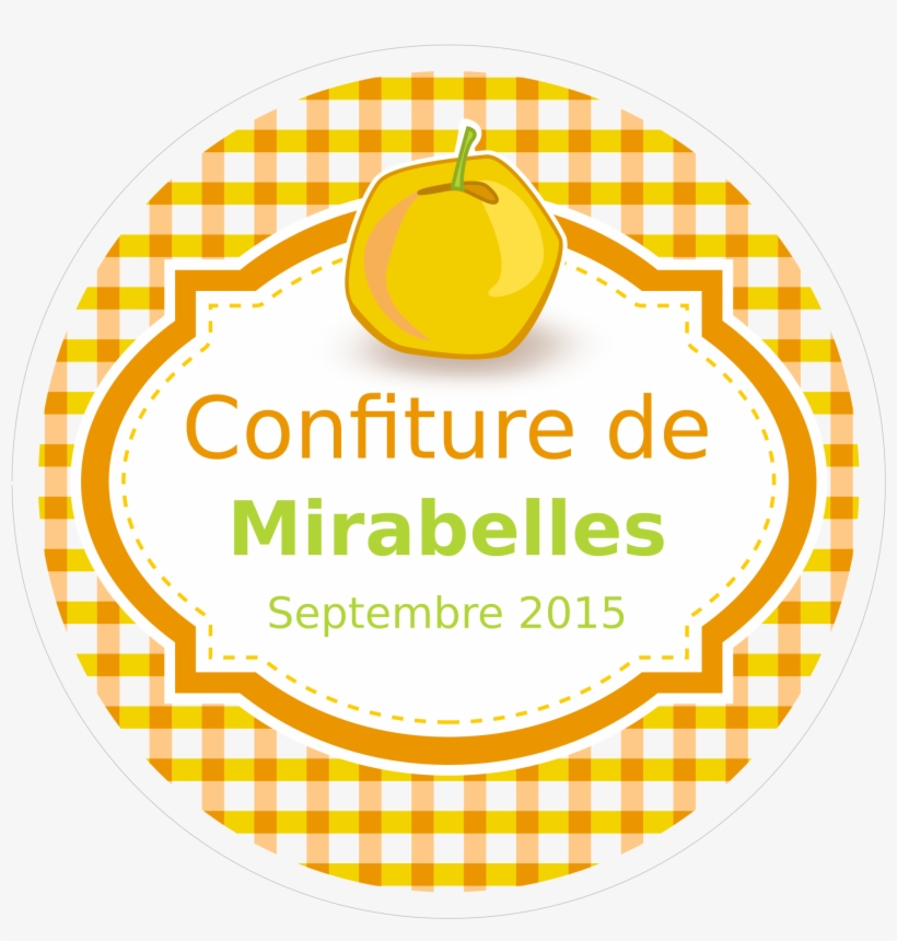 This Free Icons Png Design Of Mirabelle Plum Jam Label, transparent png #816056