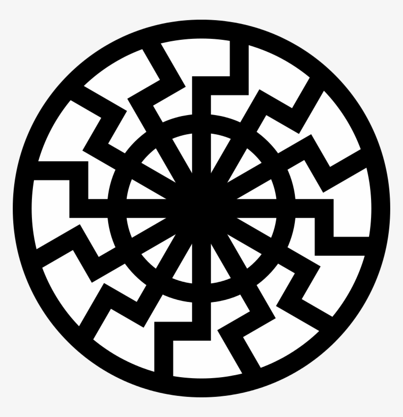 Fibonacci - Schwarze Sonne Tattoo Vorlage, transparent png #816075