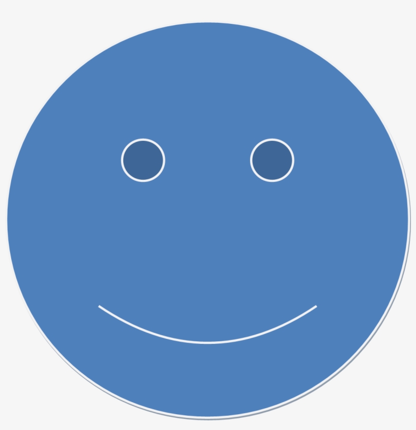 Blue Smiley Face - E-authentication, transparent png #816368