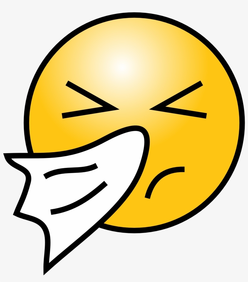 White Smiley Face Png - Sick Smiley, transparent png #816376