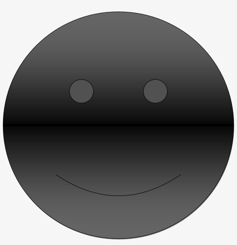 Black Gradient Smiley Face - Umbrella Stand, transparent png #816567