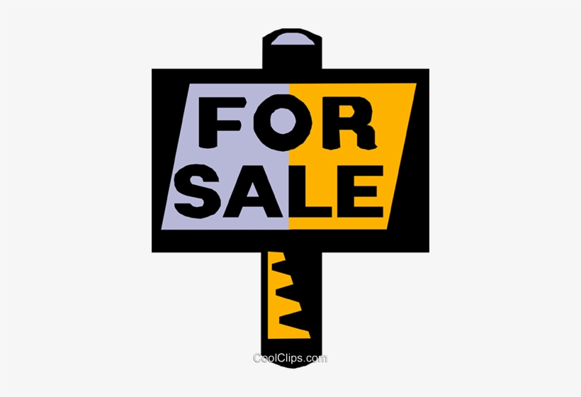 For Sale Signs Royalty Free Vector Clip Art Illustration - Real Estate, transparent png #816812