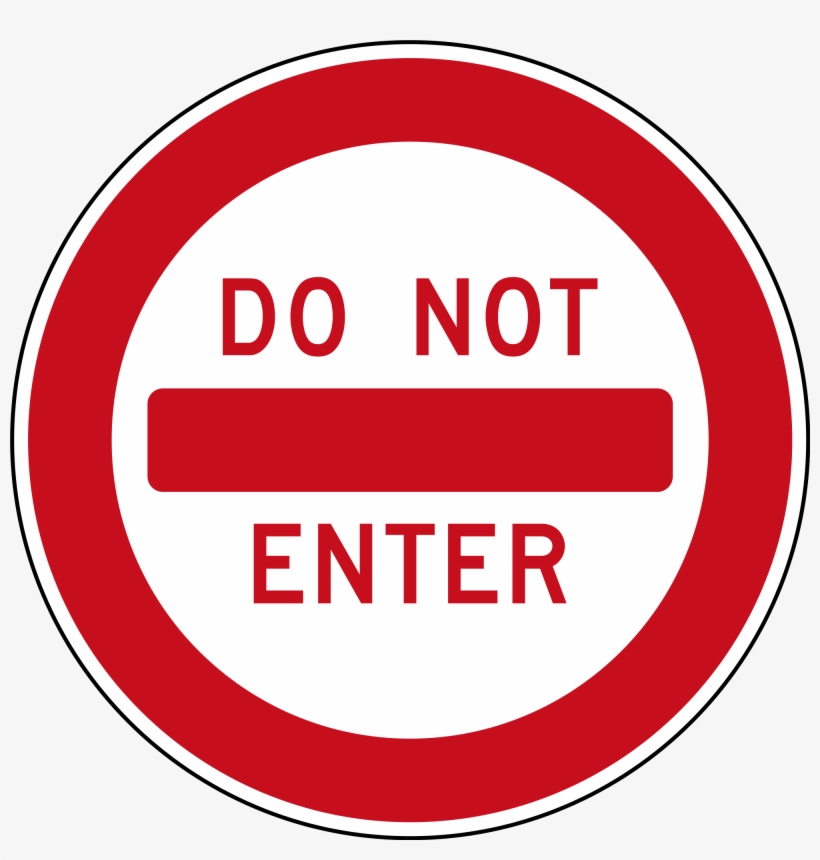 No Entry Sign Png - Italian Traffic Signs, transparent png #816867