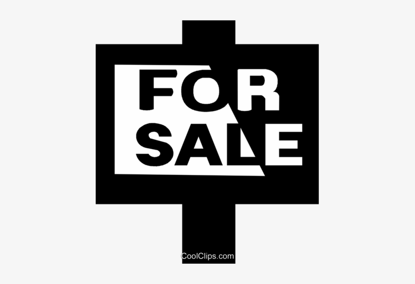 For Sale Sign Royalty Free Vector Clip Art Illustration - Poster, transparent png #817069