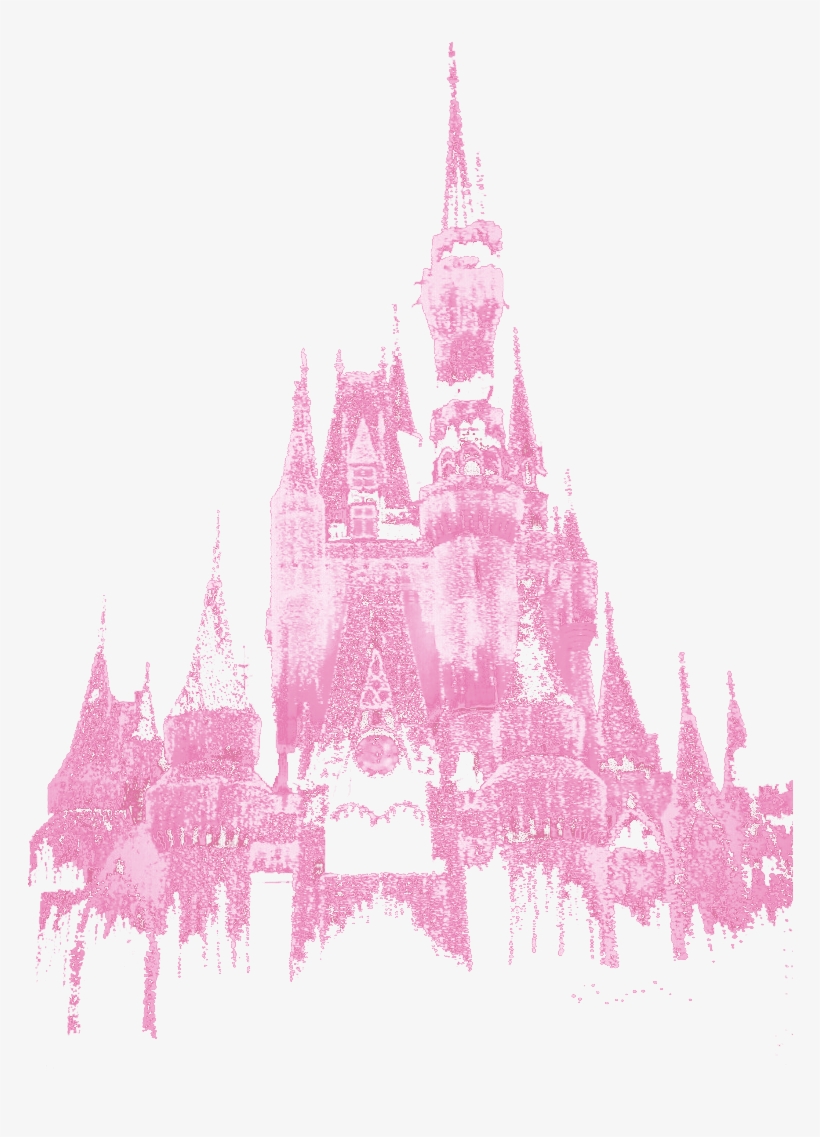 Cinderella Castle Silhouette Png For Kids - All Disney Castle Transparent Background, transparent png #817618