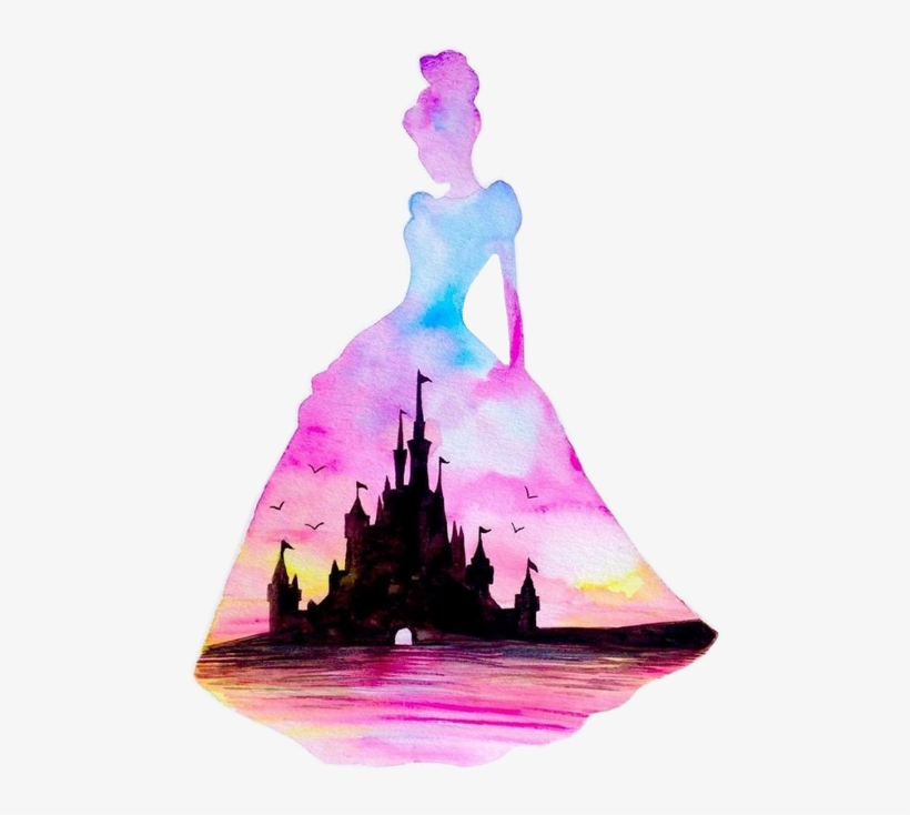 Painting Silhouette Disney Princess Art, transparent png #817659