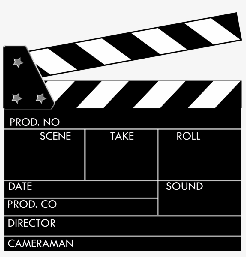 Movie Clapboard Png Jpg Library Download - Clapper Board Png, transparent png #817954